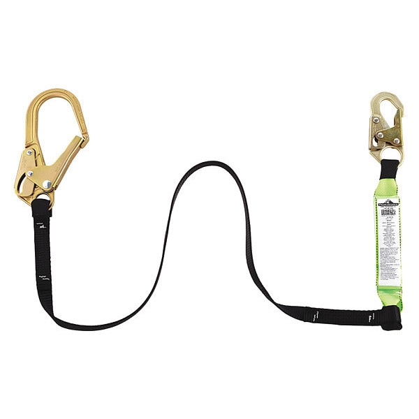 Peakworks Shock Absorbing Lanyard, 6 ft., 130 to 310 lb. Weight Capacity - V8104326