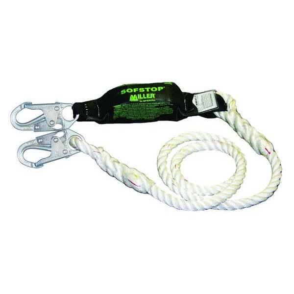 Honeywell Miller Positioning Lanyard, 6 ft., White - 901RLS-8-Z7/6FTWH