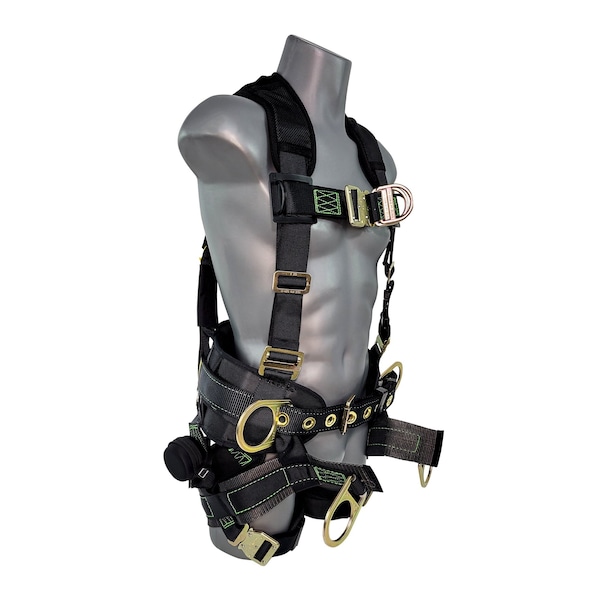Frontline Patriot Harness with Seat Sling, 2X, 350 lbs, Quick Connect Chest/ Quick Connect Leg Buckles - 350TWQC-2X