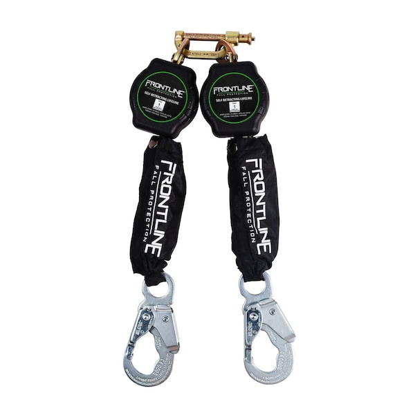 Frontline Aramid Twin Fiber Web Single Leg 6' SRL with Steel Snap Hook Ends - RPA062S
