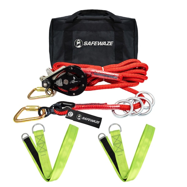 Safewaze 30' 4-Person Rope HLL Cross Arm Straps - 019-8012