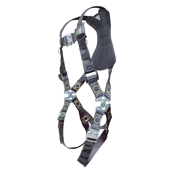 Honeywell Miller Revolution(R) Full Body Harness for Hot Work, L/XL, 400 lb., Quick-Connect Chest/ Back, Hips D-Ring - RKN-QC-BDP/UBK