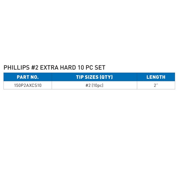 Vega Phillips 2 Extra Hard Carabner Set, 10 pc, 4 in Length, S2 Steel - 150P2AXCS10