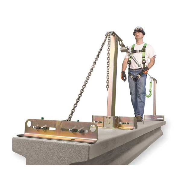 Honeywell Miller Horizontal Lifeline System, 120 ft., Yellow With Zinc Chromate Finish - SGC/120FT
