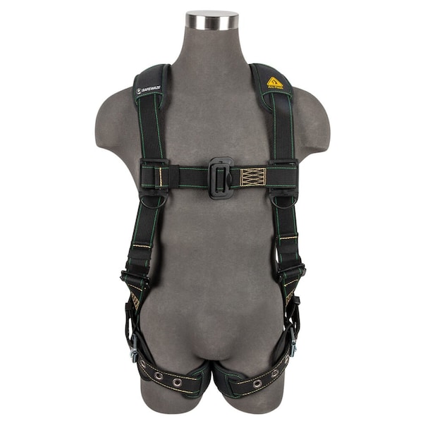 Safewaze Arc Flash Full Body Harness: DE 1D, DE MB Chest, TB Legs, M - 020-1284