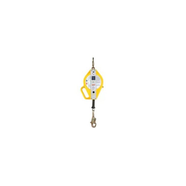 3M Dbi-Sala Self Retracting Lifeline, 310 lb Weight Capacity, Silver, Yellow - 3503889