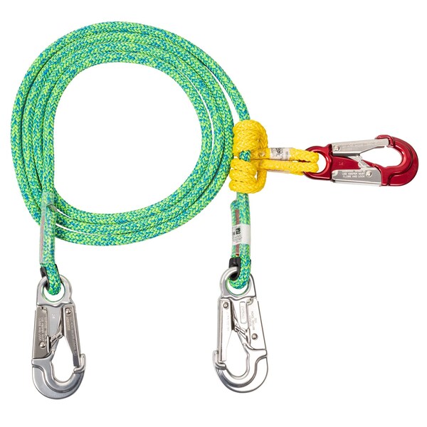 Notch Grizzly Spliced 2 in 1 Lanyard Lightning Green 12 ft. - 33409