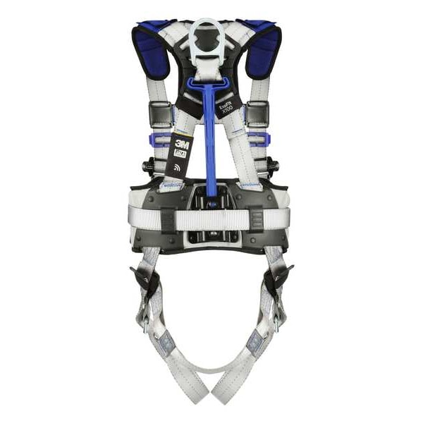 3M Dbi-Sala ExoFit(TM) X100 Fall Protection Harness, L, 420 lb, Quick-Connect Chest/ Tongue Leg Buckles - 1401122