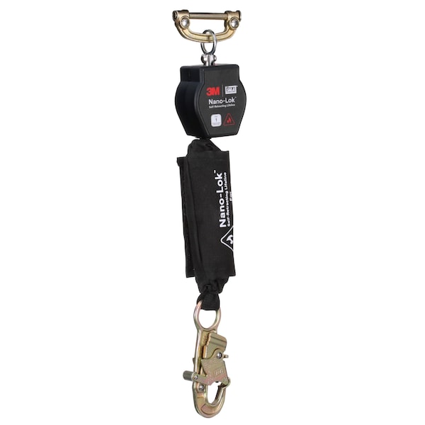 3M Dbi-Sala Self-Retracting Lifeline, 420 lb Weight Capacity, Black - 3100555