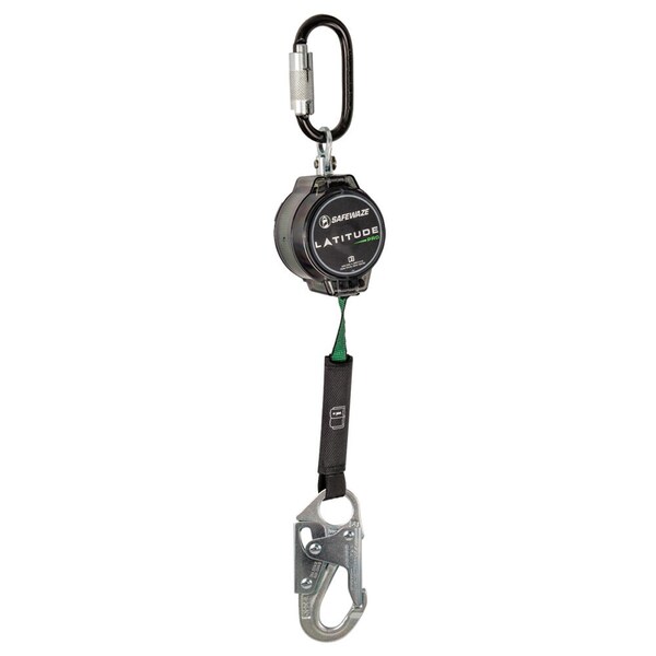 Safewaze Latitude Pro 7ft Single Web SRL: Triple Lock Carabiner, Snap Hook - 018-5008