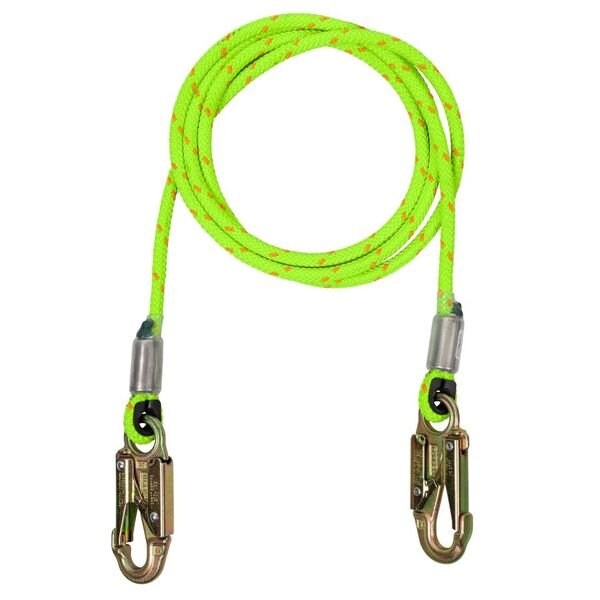 Notch Rope Logic 1/2in x 10ft Wire Core Steel Snap Green Lanyard - 29108