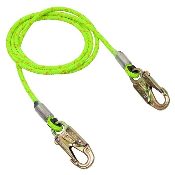 Notch Rope Logic 1/2in x 10ft Wire Core Steel Snap Green Lanyard - 29108