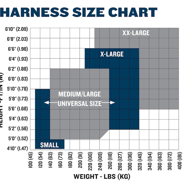 Werner BaseWear Standard Harness, Tongue Buckle - H412005XQC