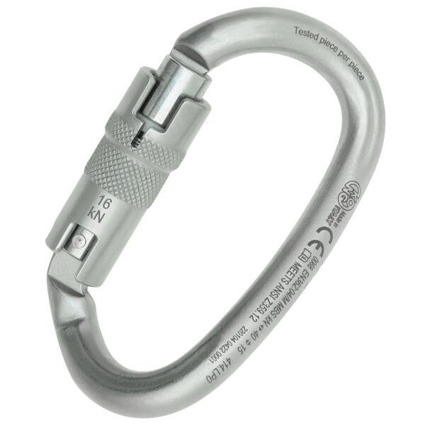 Kong Usa Oval, 108 mm Length, 17 mm Gate Opening, Carbon steel, Lunar White - 414LP0999KK