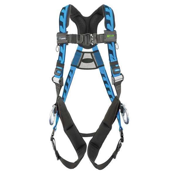 Honeywell Miller AirCore(TM) Full Body Harness, L/XL, 400 lb., Quick-Connect Chest/ Quick-Connect Leg Buckles - ACA-QC-D/UBL