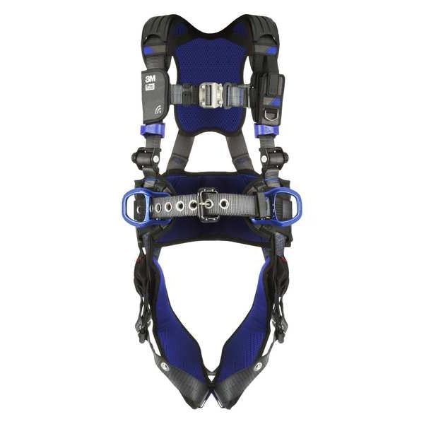 3M Dbi-Sala ExoFit(TM) X300 Fall Protection Harness, L, 420 lb, Quick-Connect Chest/ Tongue Leg Buckles - 1140183