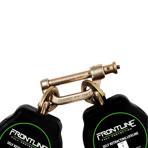 Frontline Aramid Fiber Web Twin Leg 6' SRL with Steel Rebar Hook Ends - RPA062R