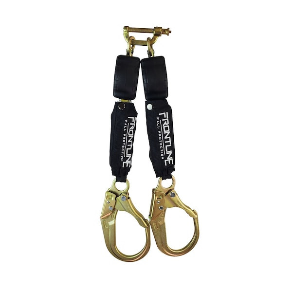 Frontline Aramid Fiber Web Twin Leg 6' SRL with Steel Rebar Hook Ends - RPA062R