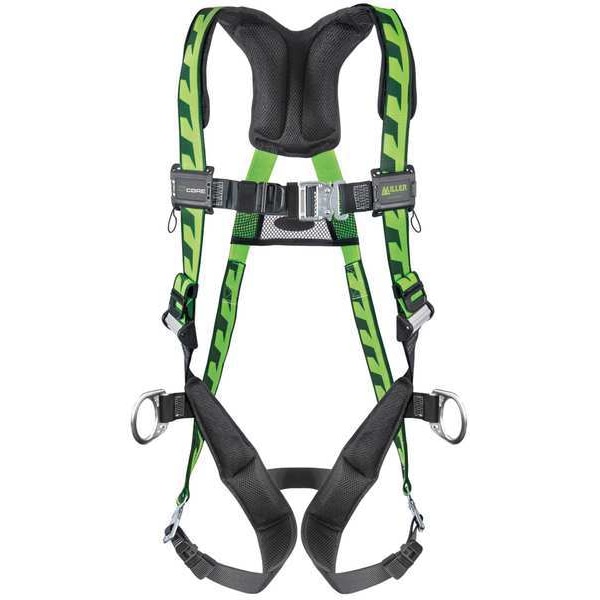 Honeywell Miller AirCore(TM) Full Body Harness, 2XL/3XL, 400 lb., Quick-Connect Chest/ Quick-Connect Leg Buckles - AC-QC-D2/3XLGN