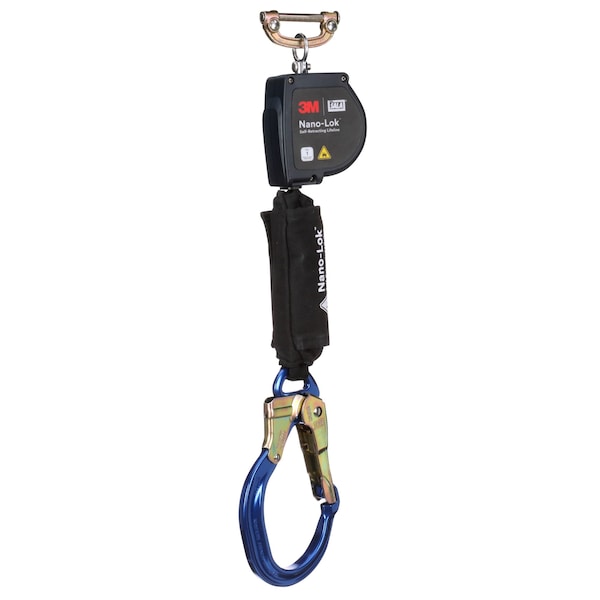 3M Dbi-Sala Self-Retracting Lifeline, 420 lb Weight Capacity, Black - 3100576