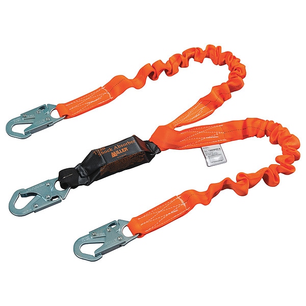 Honeywell Miller Web Lanyard, 6 ft., Orange - T6121SS/6FTAF