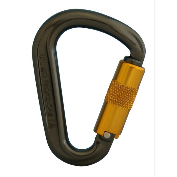 Sunbelt Carabiner-Mini Hms, Twistlock, Aluminum 10" x5" x1" - A-B1ABKH214TL