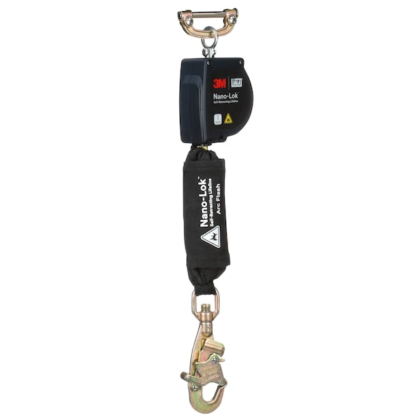 3M Dbi-Sala Self-Retracting Lifeline, 420 lb Weight Capacity, Black - 3100574