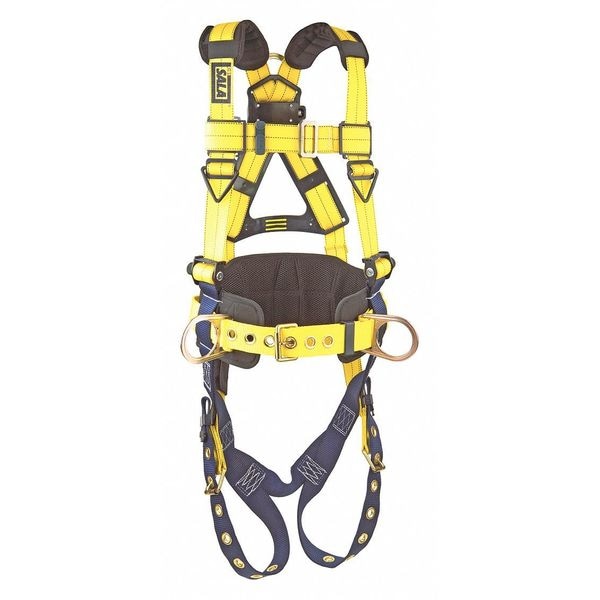 3M Dbi-Sala Delta(TM) Full Body Harness, 3XL, 420 lb., Back, Side D-Ring - 1101660