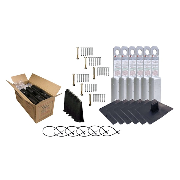 Super Anchor Safety ARS 2x8 Fall Arrest Anchor Kit 11ga Dacromet Finish.  Retail Box of 6 Anchors - 1001-D