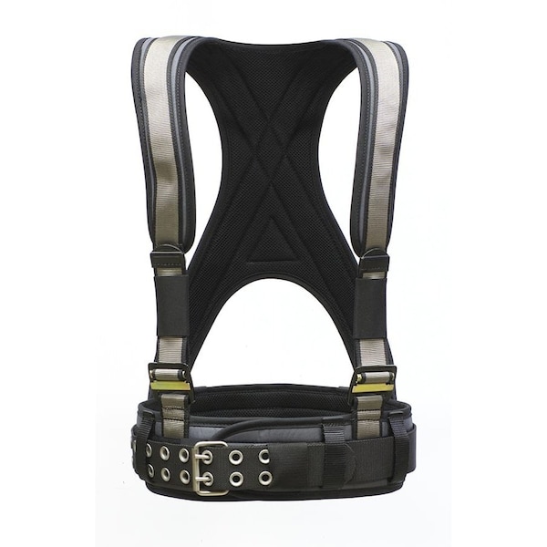 Super Anchor Safety Small - Gray Frame/Silver Webbing All-Pakka Harness. (Not for Fall Protection) - 6301-GSS