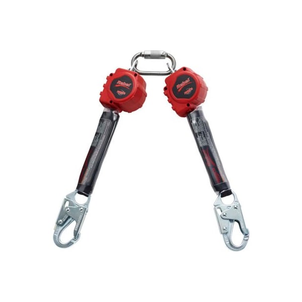3M Dbi-Sala Protecta Twin-Leg Self Retracting Lifeline, Steel Snap Hook, 6' - 3100412
