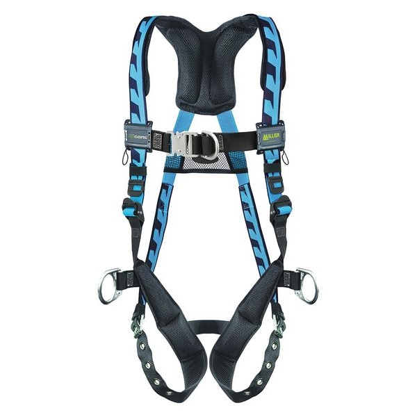 Honeywell Miller AirCore(TM) Full Body Harness, 2XL/3XL, 400 lb., Quick-Connect Chest/ Tongue Leg Buckles - ACF-TBD23XB