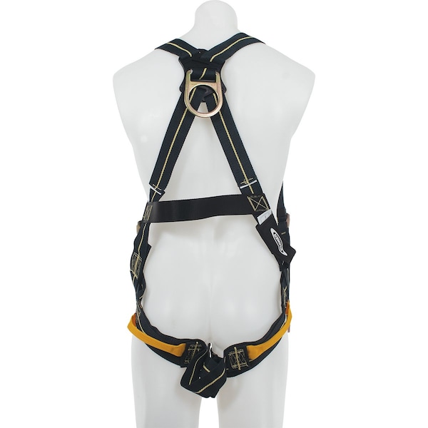 Werner Weld Harness, Qck Connect Leg, Blk/Ylw, XL - H913004