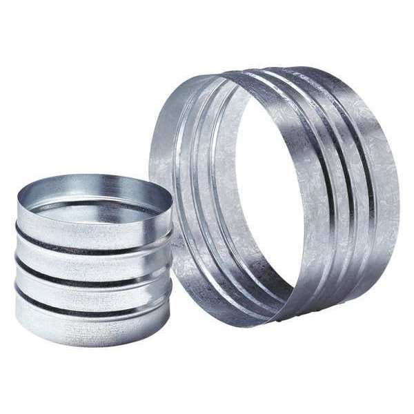 Americ Duct to Duct Connector, Aluminum, 12 in Outlet Diameter, 5 3/8 in Length, Use with VAF3000B - AM-CA12