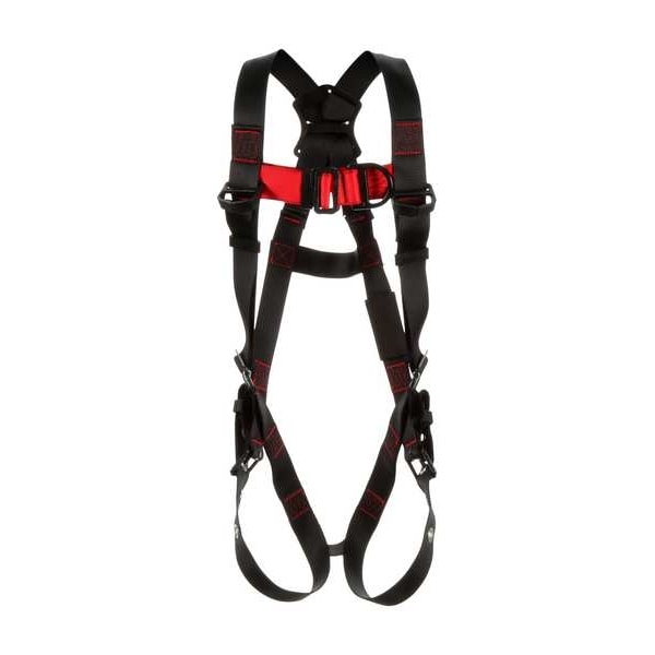 3M Protecta Protecta(R) Full Body Harness, M/L, 420 lb., Mating Chest/ Tongue Leg Buckles, Back, Chest D-Ring - 1161521M