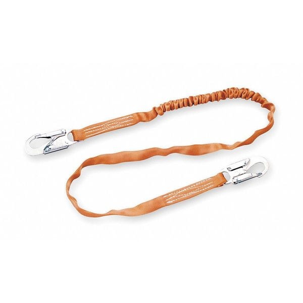 Honeywell Miller Shock Absorbing Lanyard, 6 ft., Orange - T5111-Z7/6FTAF