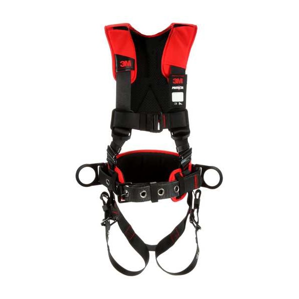 3M Protecta Protecta(R) Full Body Harness, XL, 420 lb., Mating Chest/ Tongue Leg Buckles, Back, Hips D-Ring - 1161207