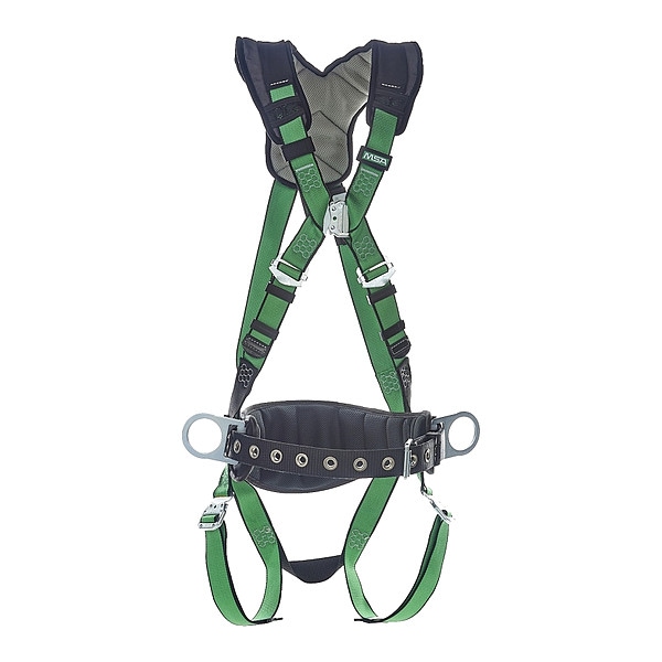 Msa Safety V-FORM(TM) Safety Harness Fall Protection Harness, 2XL, 310 lb, Not Applicable Chest/ - 10206175