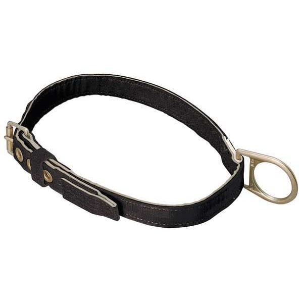 Honeywell Miller Body Belt, 1 D-Rings, Back Location, Stainless Steel, Includes Padding: No , L - 123N/LBK