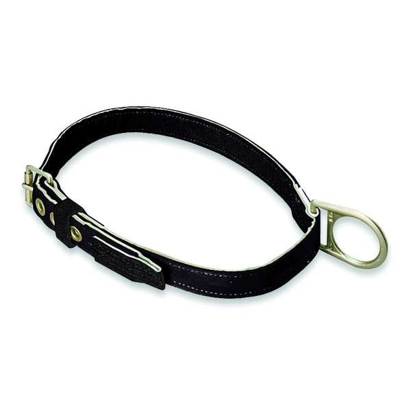 Honeywell Miller Body Belt, 1 D-Rings, Back Location, Stainless Steel, Includes Padding: No , L - 123N/LBK