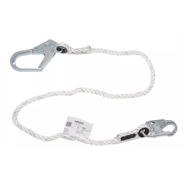 Honeywell Miller 50-Ft. Length, 1 Locking Snap Hook And 1 Locking Rebar Hook 2-1/2 In., 5/8-In. Nylon 202Rrs-2/50Ftwh - 202RRS-2/50FTWH