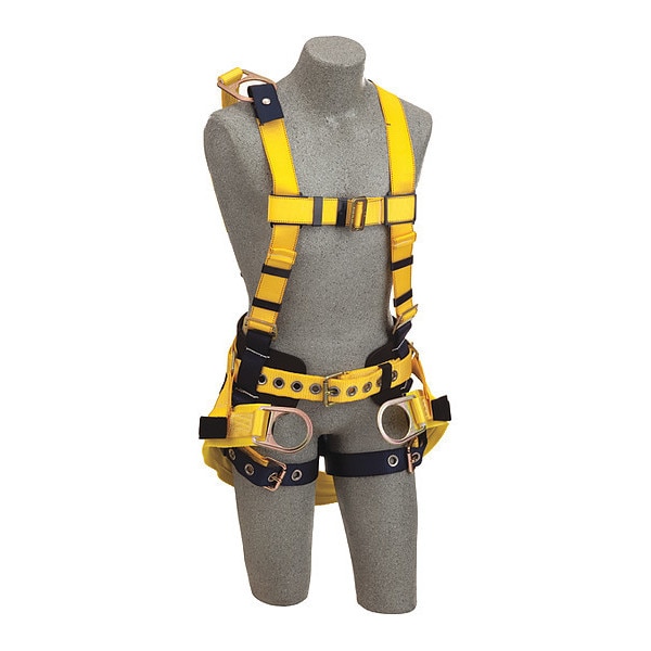 3M Dbi-Sala Delta(TM) Full Body Harness, 2XL, 420 lb., Back, Back with Extension, Suspension D-Ring - 1106105