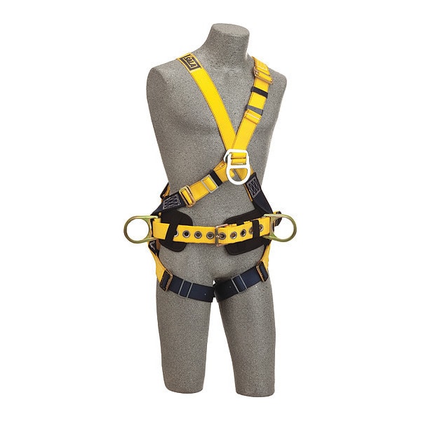3M Dbi-Sala Delta(TM) Full Body Harness, 2XL, 420 lb., Back, Front, Side D-Ring - 1101818