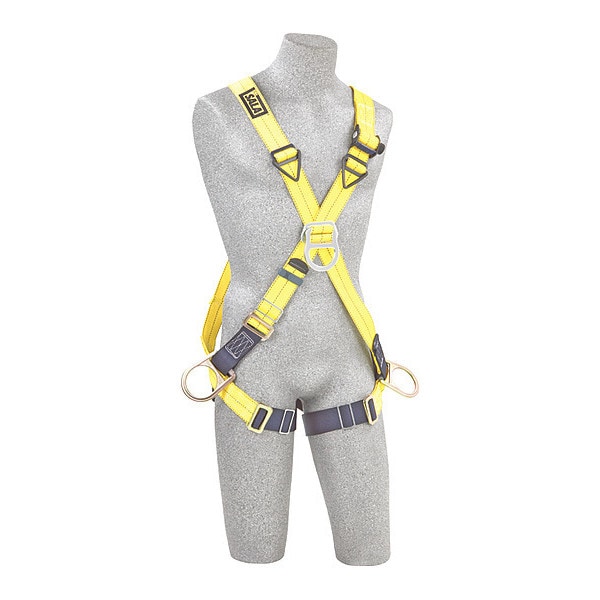 3M Dbi-Sala Delta(TM) Full Body Harness, 2XL, 420 lb., Back, Front, Side D-Ring - 1103251