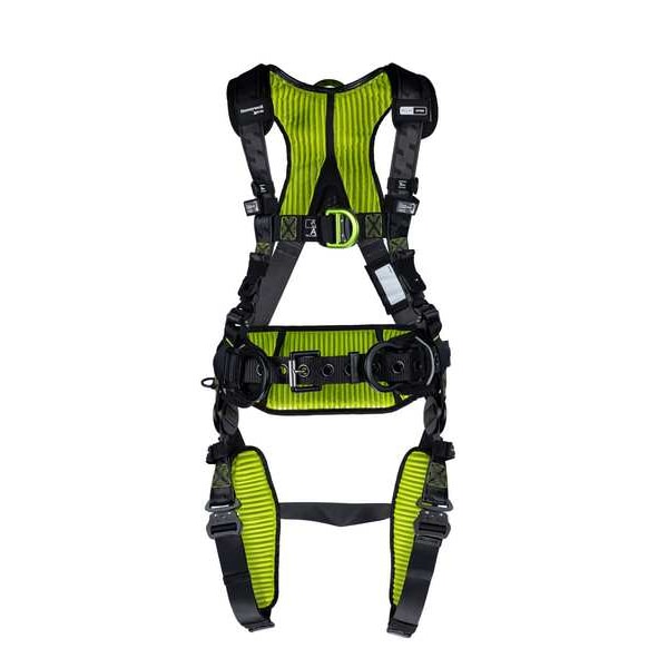 Honeywell Miller H700 Fall Protection Harness, Universal (L/XL), 420 lb, Quick-Connect Chest/ - H7CC3A2