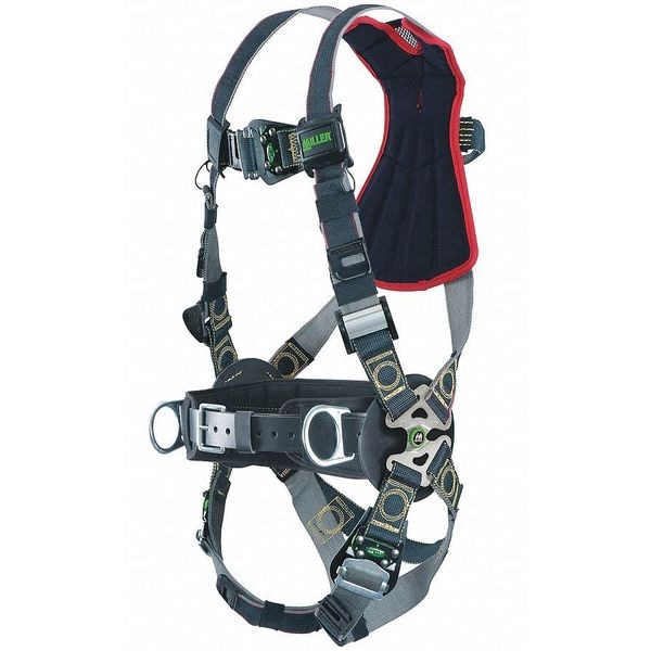 Honeywell Miller Revolution(R) Arc-Flash Rated Full Body Harness, L/XL, 400 lb., Quick-Connect Chest/ - RKNAR-QC-BDP/UBK