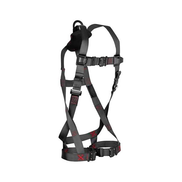 Falltech Not Applicable Fall Protection Harness, L/XL, 425 lb, Quick-Connect Chest/ Back D-Ring - 8141LXL
