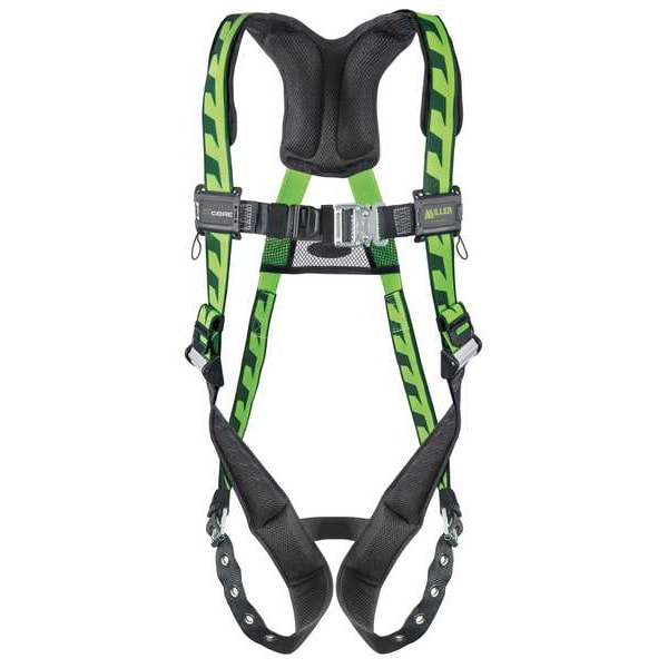 Honeywell Miller AirCore(TM) Full Body Harness, S/M, 400 lb., Quick-Connect Chest/ Tongue Leg Buckles, Back D-Ring - AC-TB/S/MGN