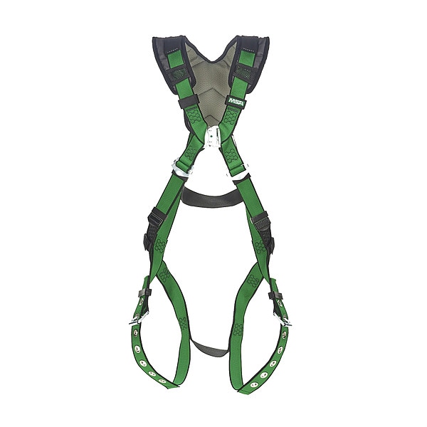 Msa Safety V-FORM+(TM) Safety Harness Fall Protection Harness, M/L, 310 lb, Not Applicable Chest/ Back D-Ring - 10205845