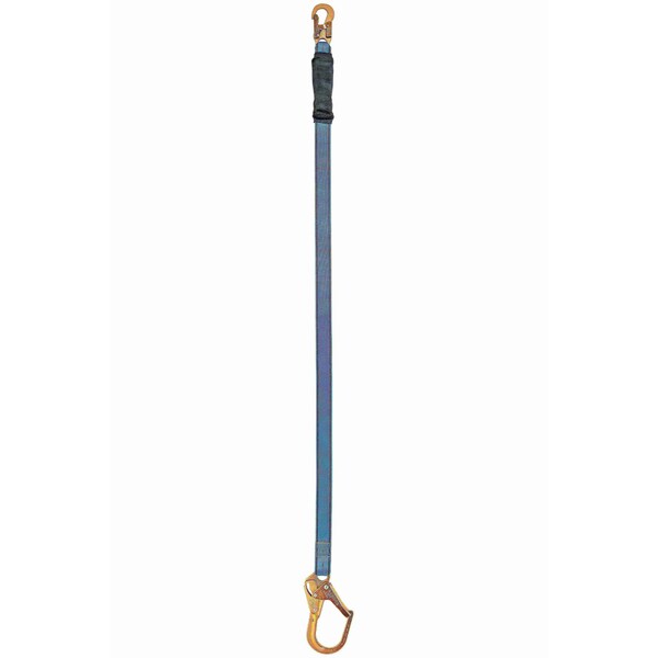 Tractel Shock Absorbing Lanyard, 6 ft., Blue and Black - C006H